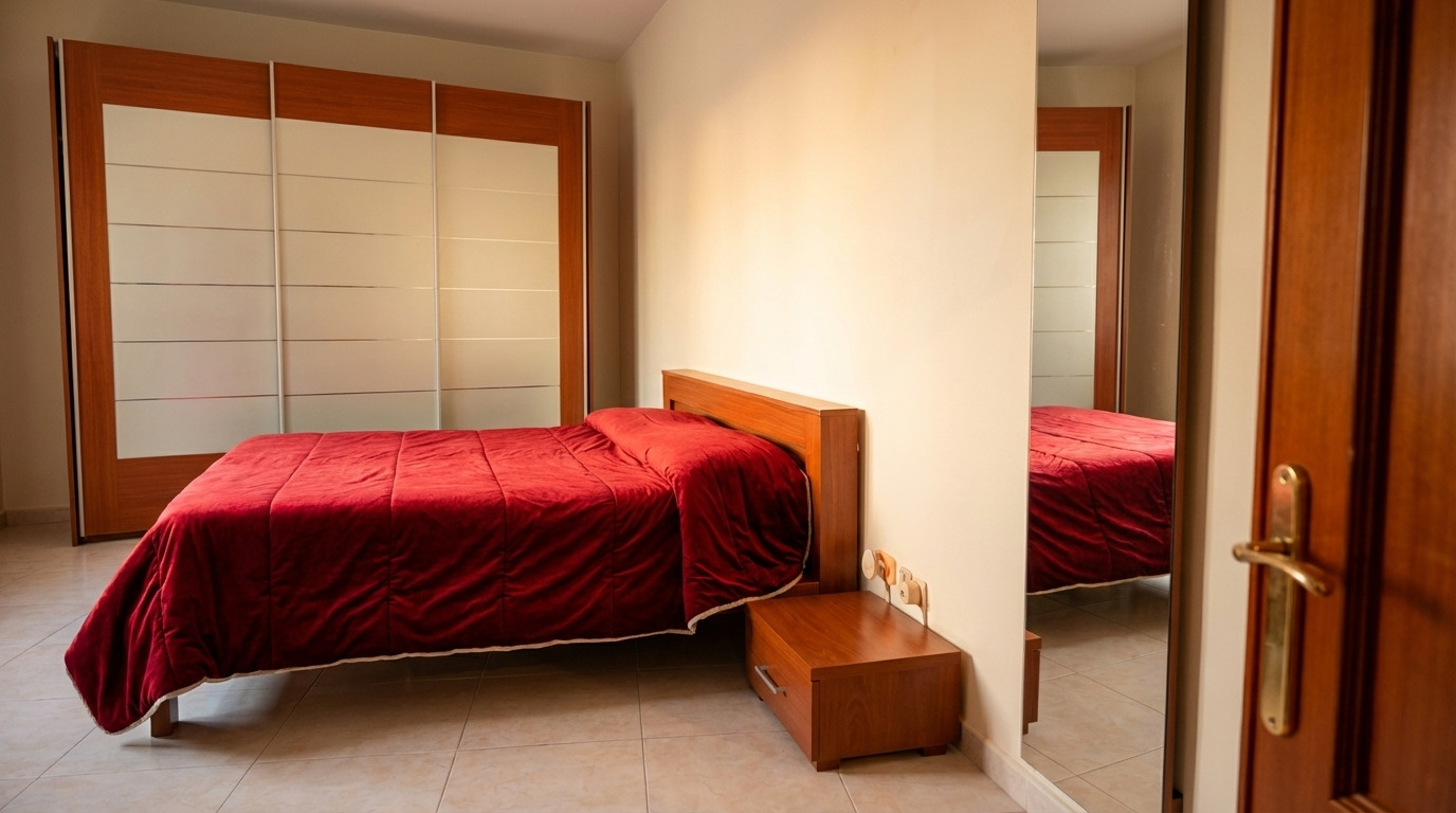 Camera da letto La Dimora del Partenio — cassettiera in legno e luce naturale