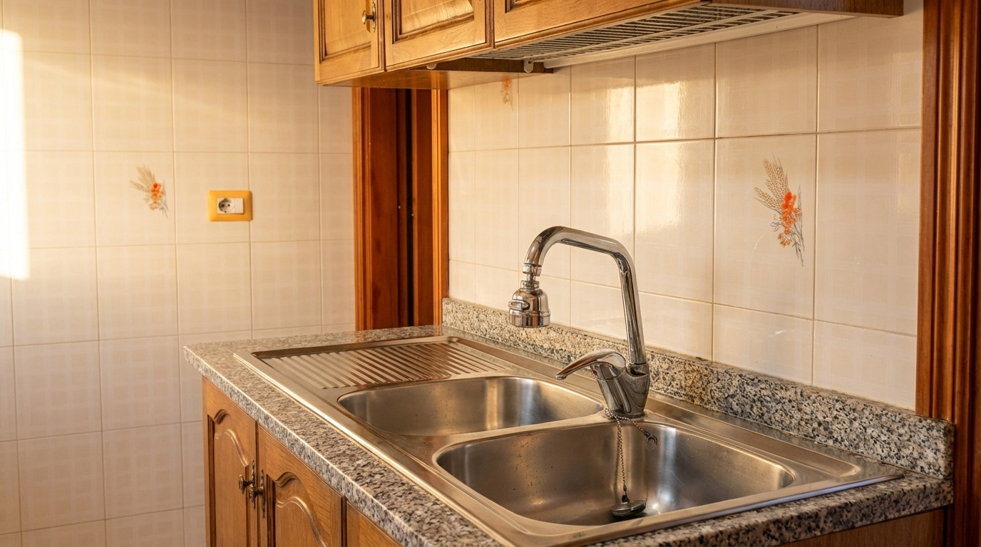 Lavello e piano in granito — cucina La Dimora del Partenio